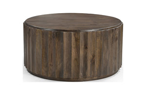 Homeroots 36" Brown Solid Wood Round Coffee Table   565307