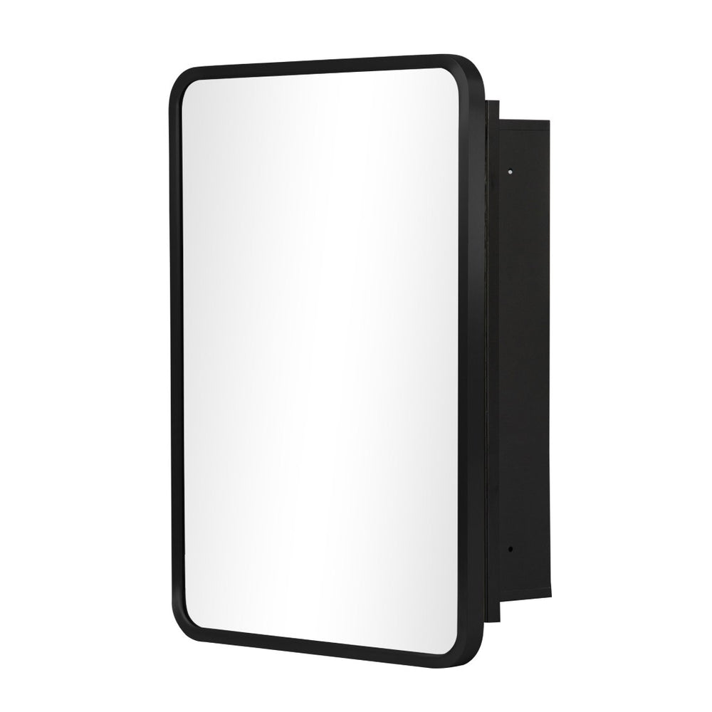 HomeRoots 16" Black Metal Framed Mirror Set - Vintage Style, Distressed Glass for Rustic Home Décor & Entryways 565336