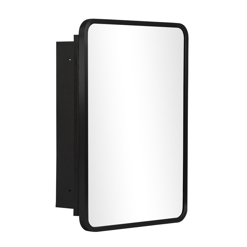 HomeRoots 16" Black Metal Framed Mirror Set - Vintage Style, Distressed Glass for Rustic Home Décor & Entryways 565336