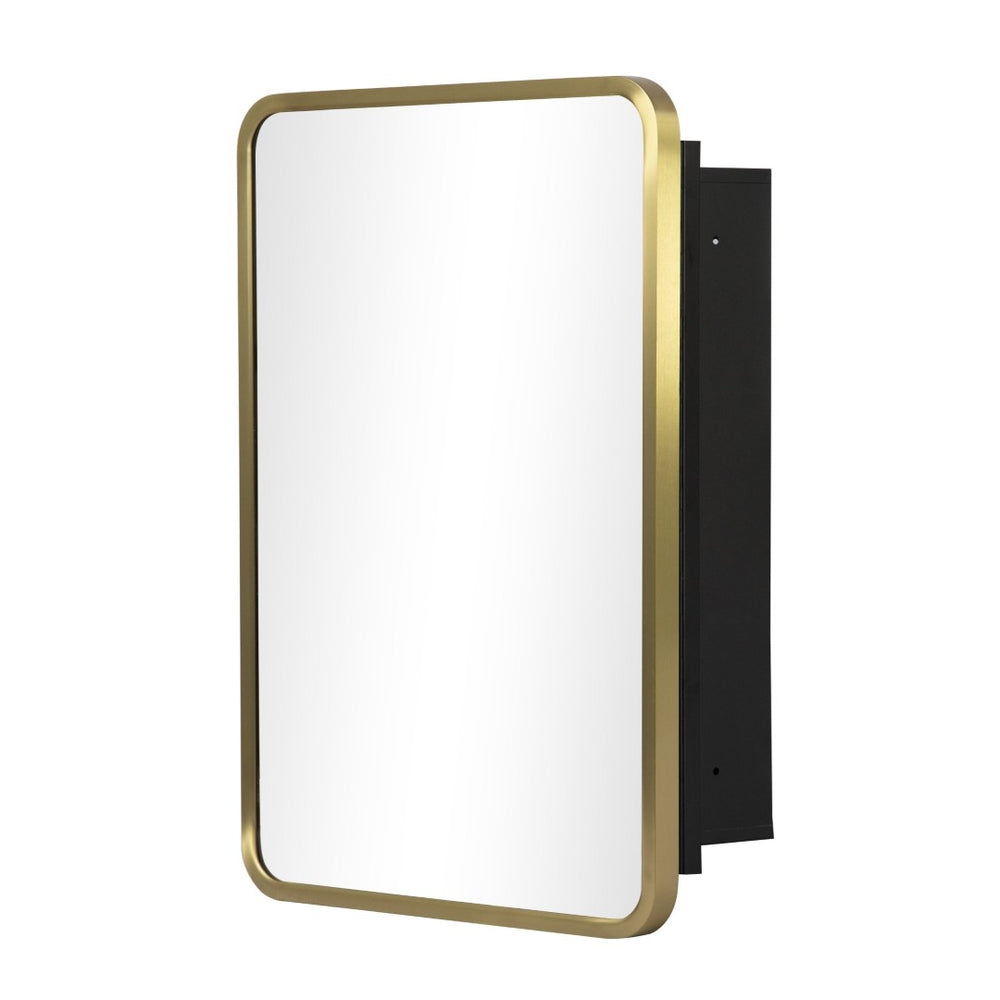 HomeRoots 16" Vintage Gold Metal Framed Mirror Set - Elegant Rustic Decor for Entryways, Living Rooms & More 565337