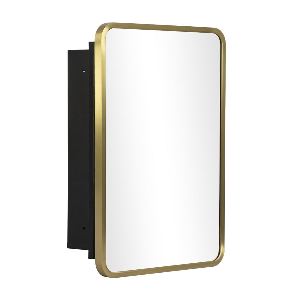 HomeRoots 16" Vintage Gold Metal Framed Mirror Set - Elegant Rustic Decor for Entryways, Living Rooms & More 565337