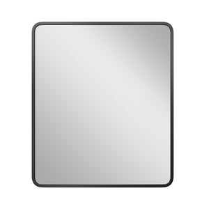 HomeRoots 30" Vintage Black Metal Framed Mirror Set - Antique Glass Finish, Stylish Accent for Any Room 565339