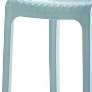 Homeroots Set Of Four Baby Blue Heavy Duty Outdoor Bar Height Chairs For Stylish Gatherings & Relaxation   565353
