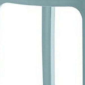 Homeroots Set Of Four Baby Blue Outdoor Counter Height Bar Chairs - Stylish, Durable, And Perfect For Gatherings   565356