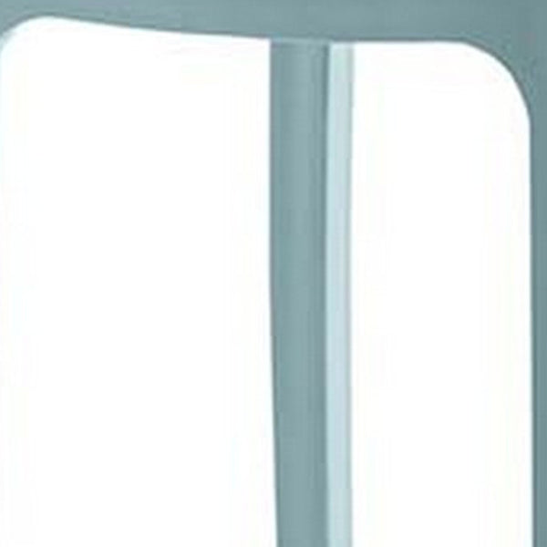 Homeroots Set Of Four Baby Blue Outdoor Counter Height Bar Chairs - Stylish, Durable, And Perfect For Gatherings   565356