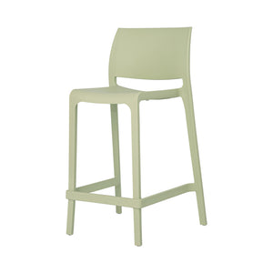 Homeroots Set Of Four 26" Green Heavy Duty Outdoor Bar Chairs – Stylish, Comfortable, Perfect For Your Patio!   565369