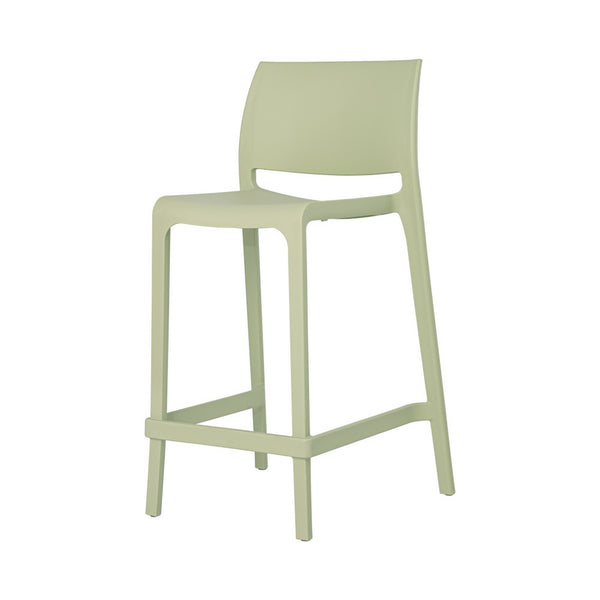 Homeroots Set Of Four 26" Green Heavy Duty Outdoor Bar Chairs – Stylish, Comfortable, Perfect For Your Patio!   565369
