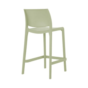 Homeroots Set Of Four 26" Green Heavy Duty Outdoor Bar Chairs – Stylish, Comfortable, Perfect For Your Patio!   565369