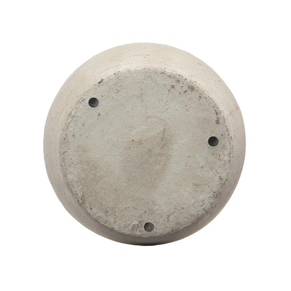 HomeRoots 16" Hand-Painted Beige and Bronze Terracotta Round Jug Vase for Elegant Home Decor Accents 565455