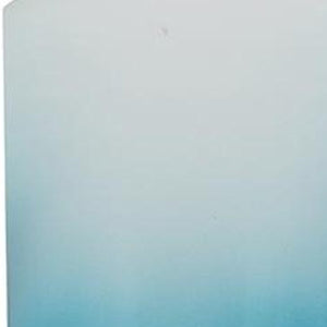 HomeRoots 18" Elegant Ombre Glass Pedestal Vase in Aqua Blue and Gold - Modern Home Decor Accent Piece 565456