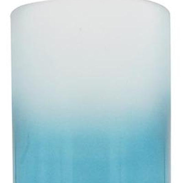 HomeRoots 21" Ombre Glass and Gold Aluminum Pedestal Vase - Modern Elegance for Floral Arrangements & Decor 565457