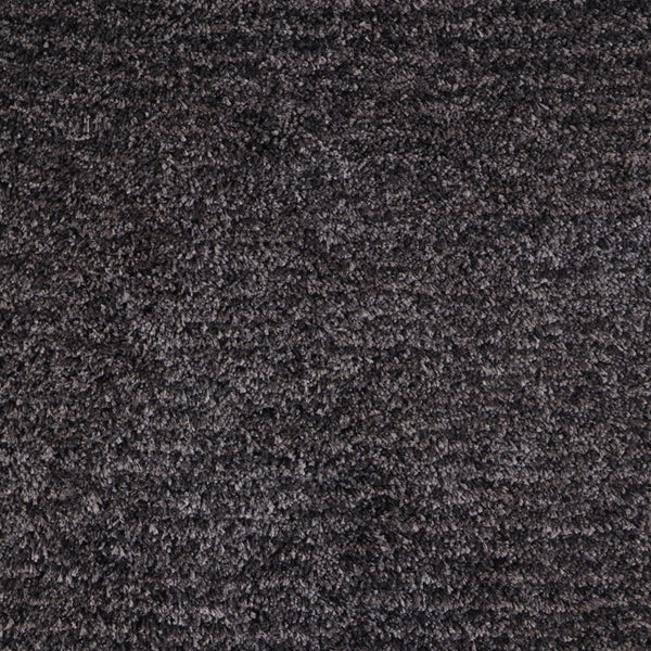 Homeroots 5' X 8' Black Shag Hand Tufted Area Rug Black Polyester 565480
