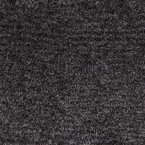 Homeroots 10' X 14' Black Shag Hand Tufted Area Rug Black Polyester 565483