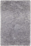 Homeroots 4' X 6' Gray Shag Hand Tufted Area Rug Gray Polyester 565485