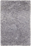 Homeroots 4' X 6' Gray Shag Hand Tufted Area Rug Gray Polyester 565485