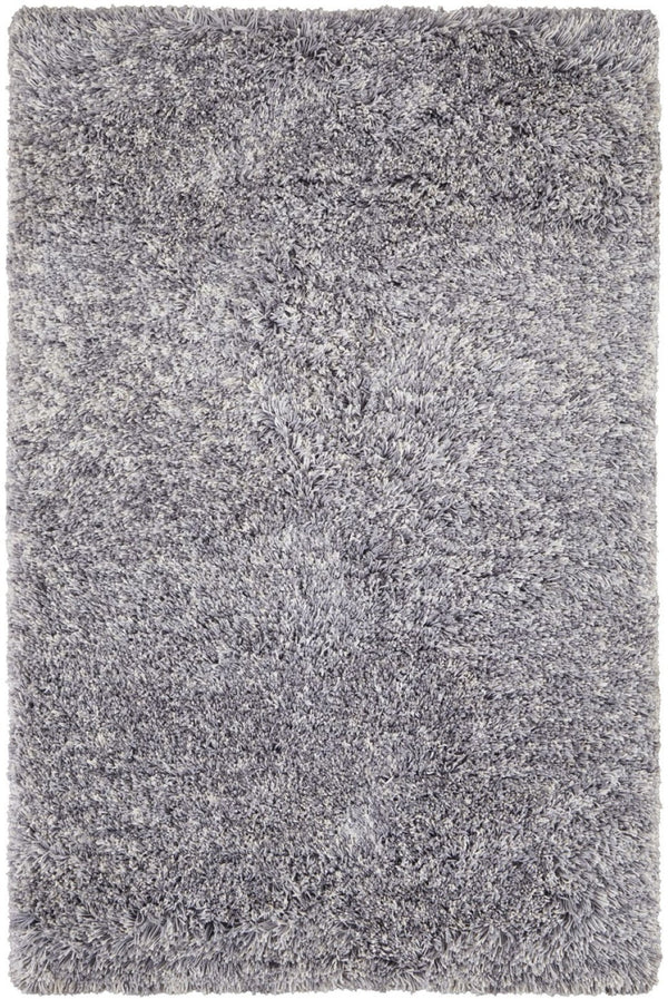 HomeRoots 4' Black Shag Area Rug - Luxurious Hand-Tufted Design for Modern Homes, Stain-Resistant & Soft Feel 5' X 8' 565486