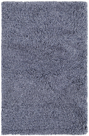 Homeroots 9' X 12' Blue Shag Hand Tufted Area Rug Blue Polyester 565500