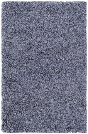 Homeroots 10' X 14' Blue Shag Hand Tufted Area Rug Blue Polyester 565501