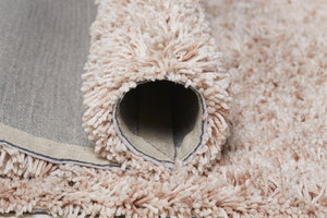 Homeroots 8' X 10' Pink Shag Hand Tufted Area Rug Pink Polyester 565503