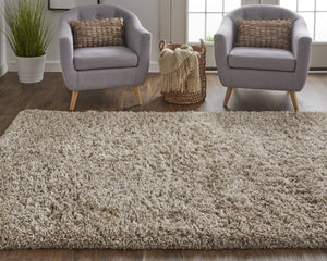HomeRoots 4' Black Shag Area Rug - Luxurious Hand-Tufted Design for Modern Homes, Stain-Resistant & Soft Feel 9' X 12' 565507