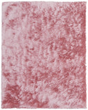 Homeroots 8' X 10' Pink Shag Hand Tufted Area Rug Pink Polyester 565527