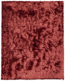 Homeroots 4' X 6' Red Shag Hand Tufted Area Rug Red Polyester 565529