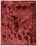 Homeroots 5' X 8' Red Shag Hand Tufted Area Rug Red Polyester 565530