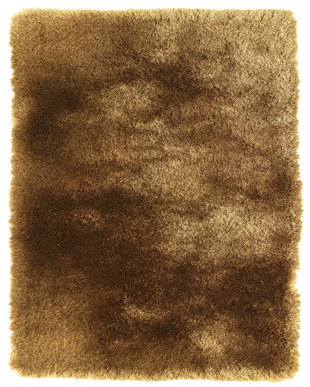 HomeRoots 4' Plush Blue Shag Area Rug - Hand-Tufted Retro Design for Cozy Comfort in Any Living Space Brown 565532