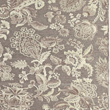 Homeroots 5' X 8' Brown Taupe And Tan Floral Power Loom Area Rug Brown Viscose 565552