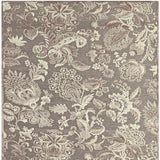 Homeroots 5' X 8' Brown Taupe And Tan Floral Power Loom Area Rug Brown Viscose 565552