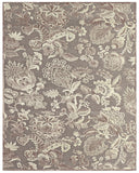 Homeroots 5' X 8' Brown Taupe And Tan Floral Power Loom Area Rug Brown Viscose 565552