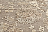 Homeroots 5' X 8' Brown Taupe And Tan Floral Power Loom Area Rug Brown Viscose 565552