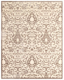 Homeroots 5' X 8' Taupe And Tan Floral Power Loom Area Rug Gray Viscose 565553