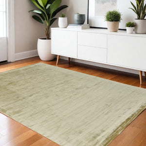 HomeRoots 4' Hand-Woven Tan Area Rug – Artisan Crafted, Durable Softness for Cozy Spaces and Stylish Decor 4' X 6' 565563
