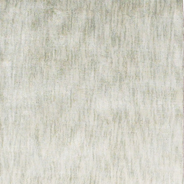 8 Ft Ivory Silver Chevron Hand Woven Hallway Runner Rug with Cotton Backing