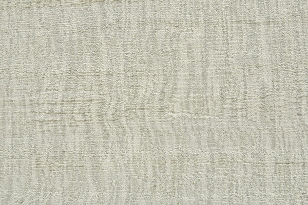 Homeroots 8' Ivory And Silver Chevron Hand Woven Runner Rug Ivory Viscose 565565