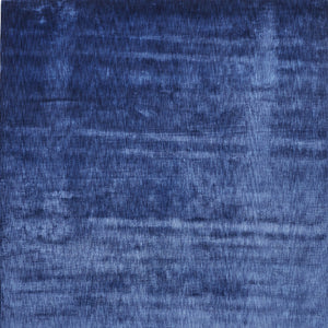 Homeroots 6' X 9' Blue Chevron Hand Woven Area Rug Blue Viscose 565570