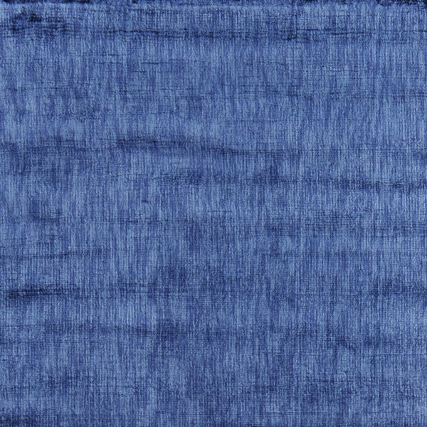 Homeroots 8' Blue Chevron Hand Woven Runner Rug Blue Viscose 565571