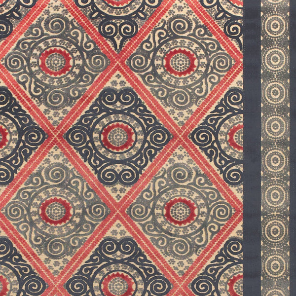 Homeroots 5' X 8' Gray Taupe And Red Paisley Power Loom Area Rug Gray Viscose 565573