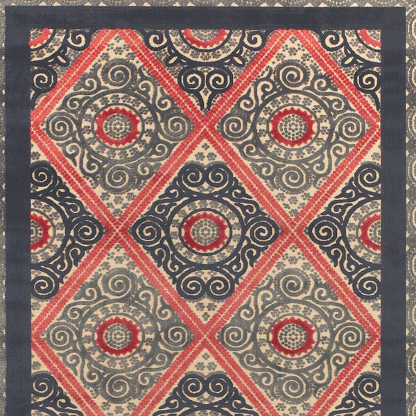 Homeroots 8' X 11' Gray Taupe And Red Paisley Power Loom Area Rug Gray Viscose 565574