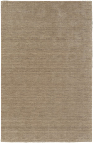 Homeroots 4' X 6' Tan Wool Hand Woven Area Rug Gray Wool 565588