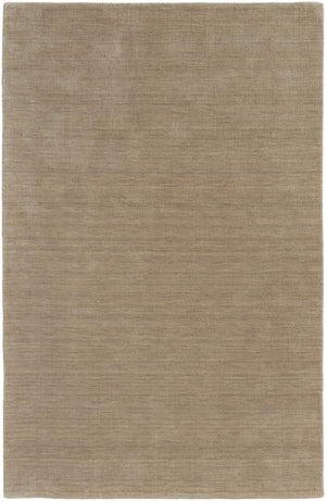Homeroots 5' X 8' Tan Wool Hand Woven Area Rug Gray Wool 565589