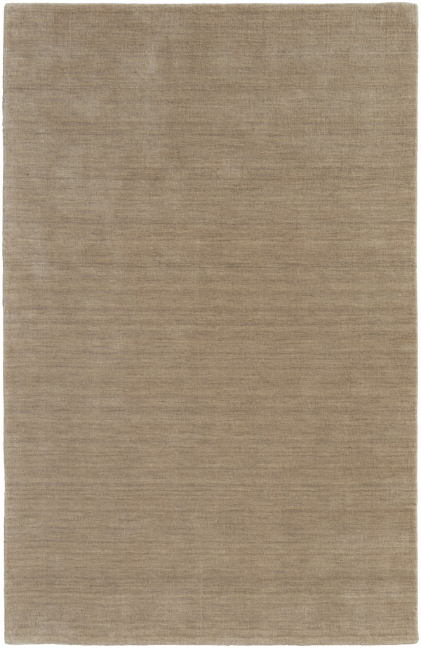 Homeroots 5' X 8' Tan Wool Hand Woven Area Rug Gray Wool 565589