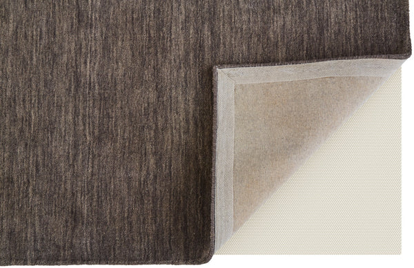 Homeroots 8' X 11' Brown Wool Hand Woven Area Rug Brown Wool 565596