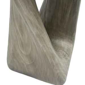 English Elm Christopher Knight Home® - Outdoor Twist Shape Accent Table | Modern Lightweight Concrete Design For Patio & Garden Use N770P291498G