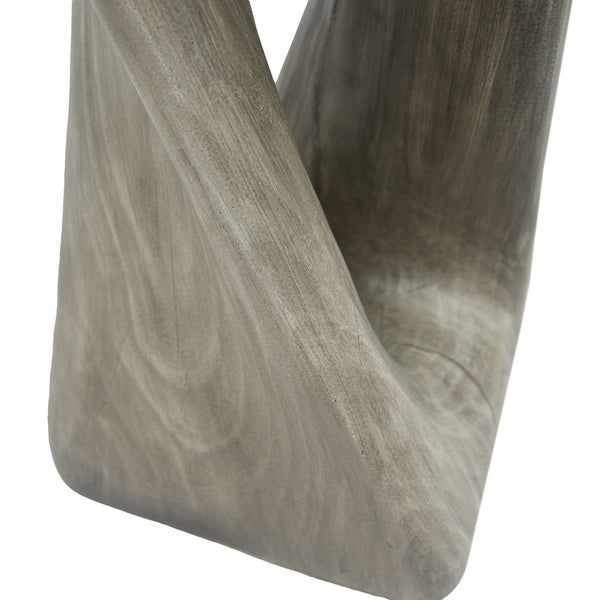 English Elm Christopher Knight Home® - Outdoor Twist Shape Accent Table | Modern Lightweight Concrete Design For Patio & Garden Use N770P291498G