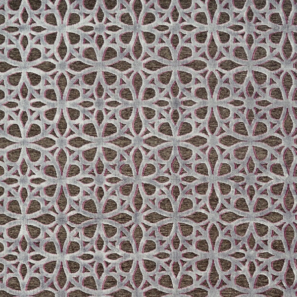 HomeRoots 10' Geometric Area Rug in Purple, Brown, and Gray – Stylish Power-Loomed Design for Modern Spaces 10' X 13' 565630