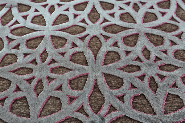 HomeRoots 10' Geometric Area Rug in Purple, Brown, and Gray – Stylish Power-Loomed Design for Modern Spaces 10' X 13' 565630