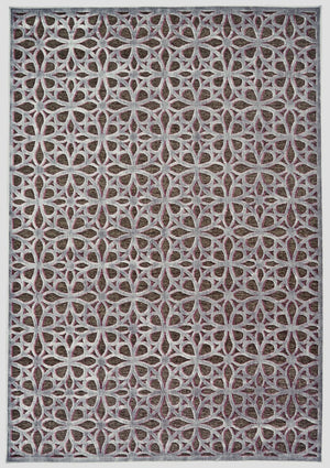 HomeRoots 10' Geometric Area Rug in Purple, Brown, and Gray – Stylish Power-Loomed Design for Modern Spaces 10' X 13' 565630