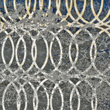 Homeroots 7' X 10' Gray Ivory And Blue Geometric Power Loom Worn Faded Area Rug Gray Polypropylene 565649